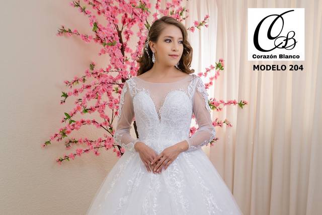 Vestido de novia con mangas