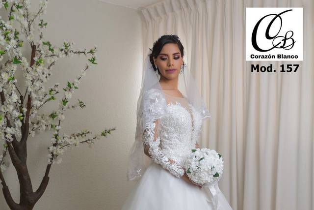 Vestido de novia con mangas