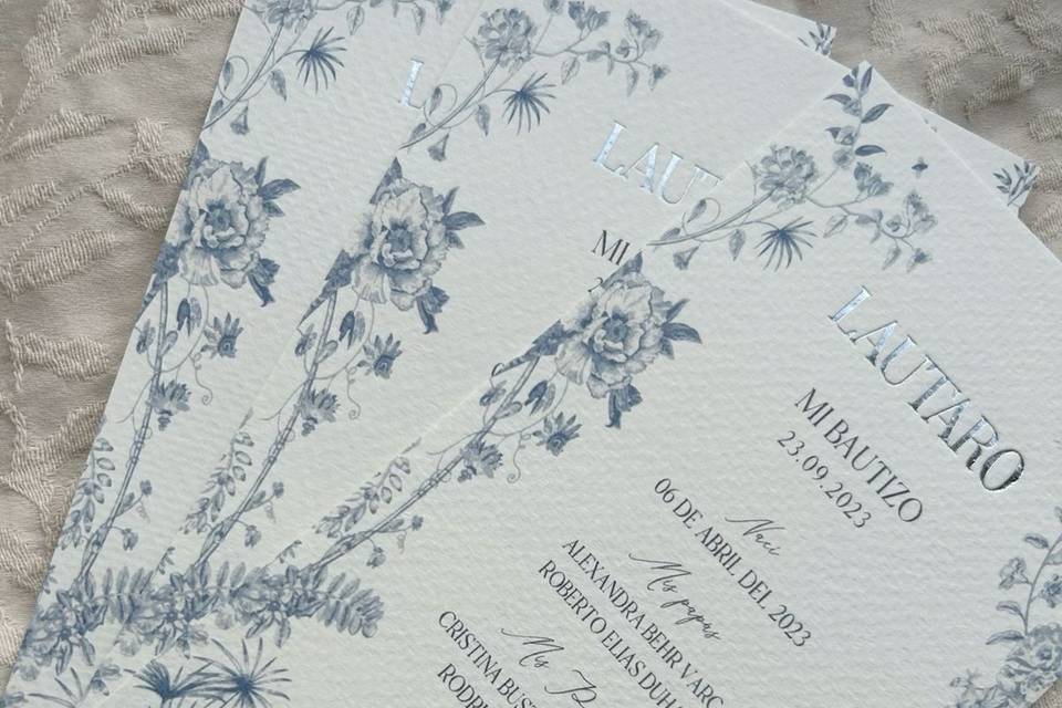 Invitación con foil