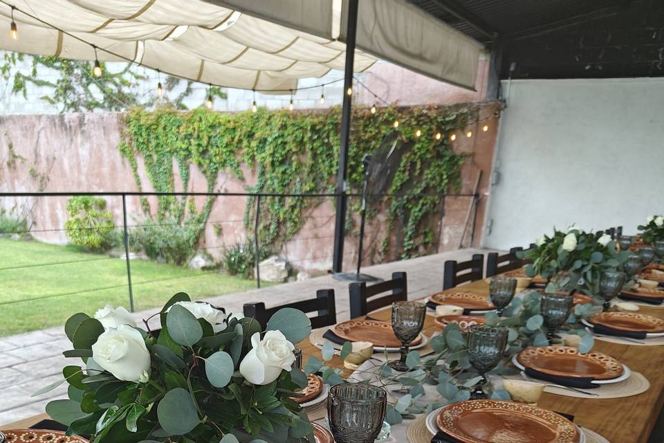 Montaje rústico y elegante
