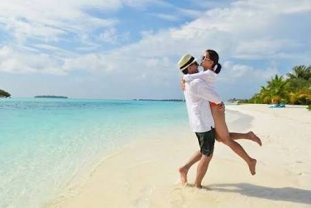 Luna de miel en la playa