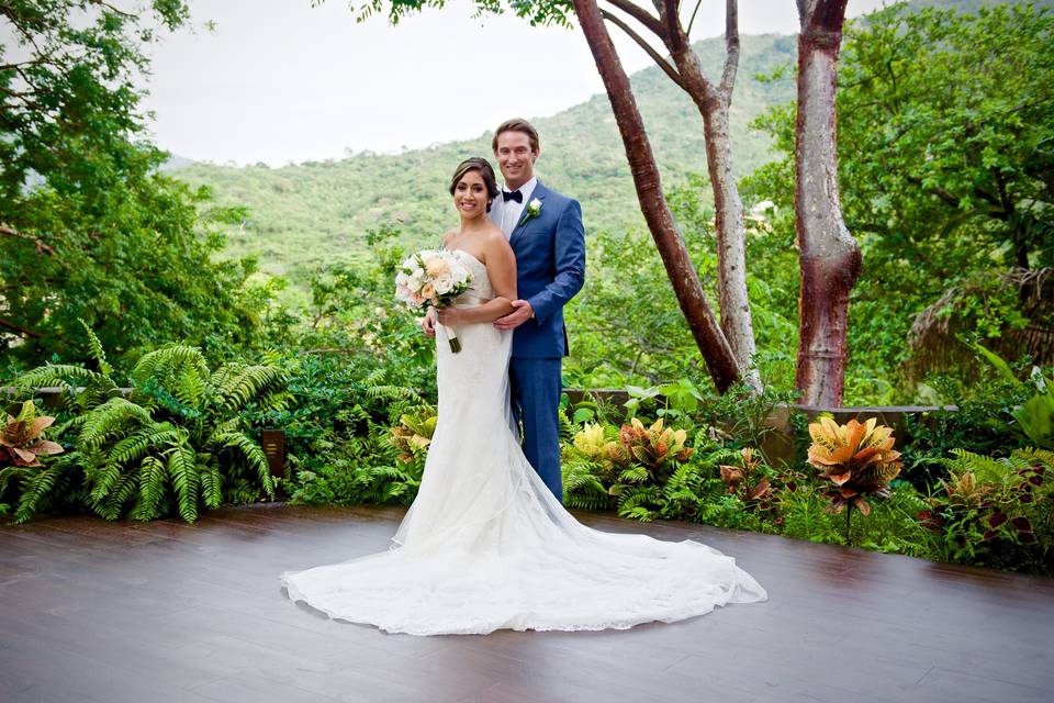 Bride, groom portraits