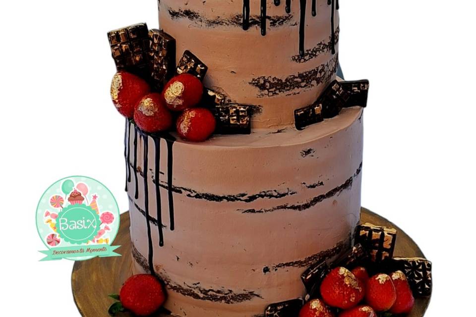 Naked cake chocolate