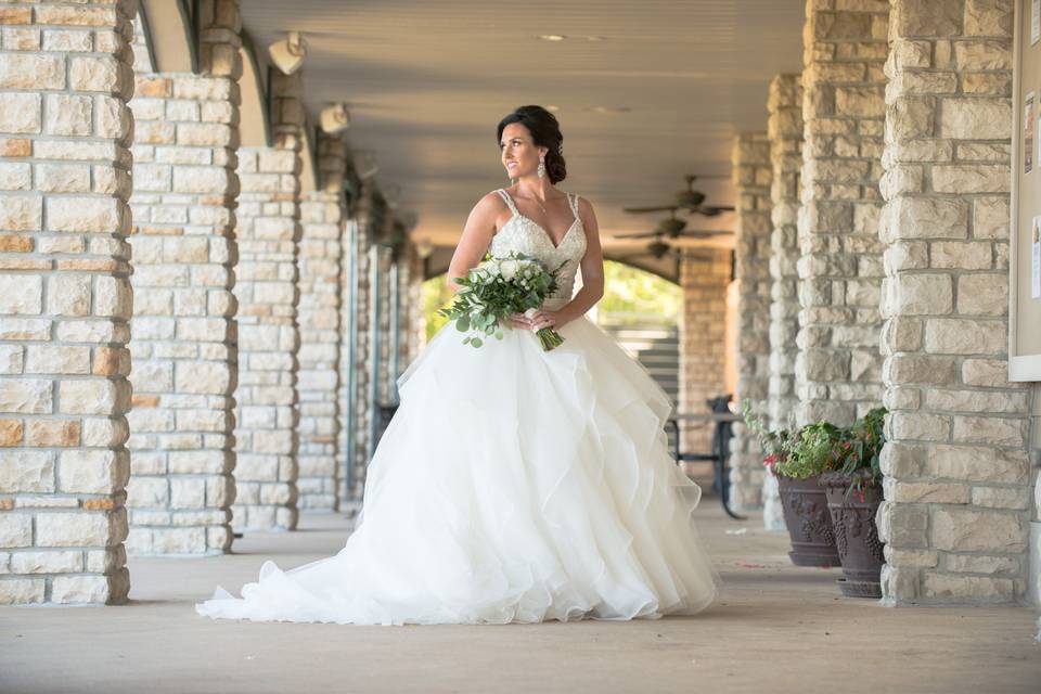 La novia esperando su momento