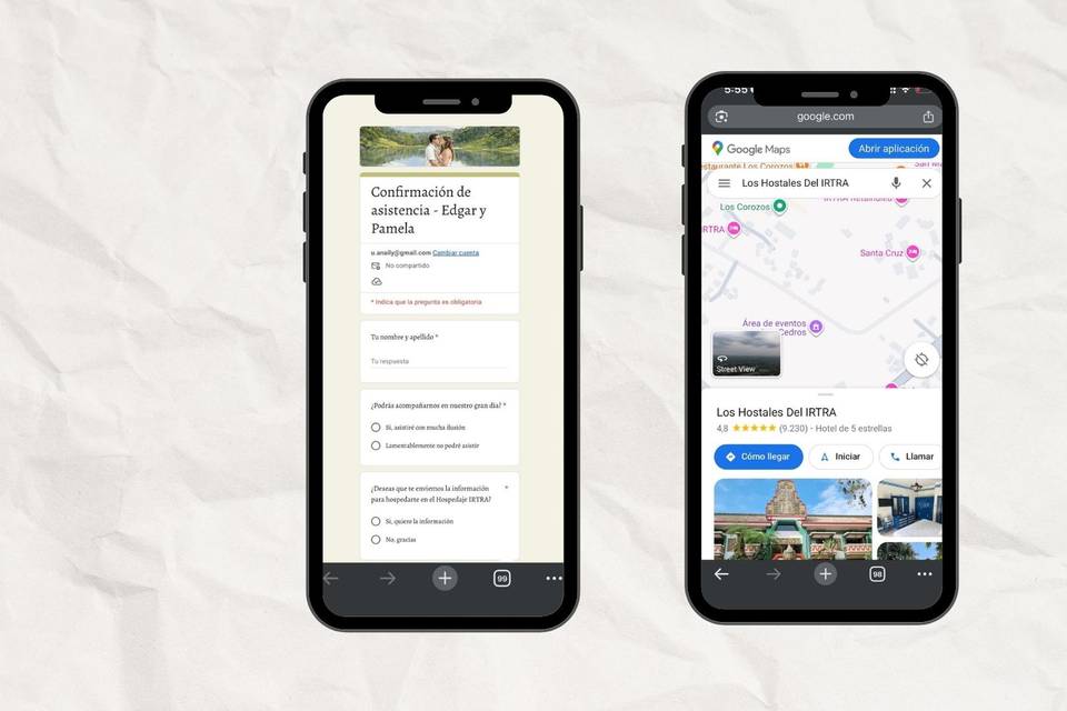 Formulario y ubicación
