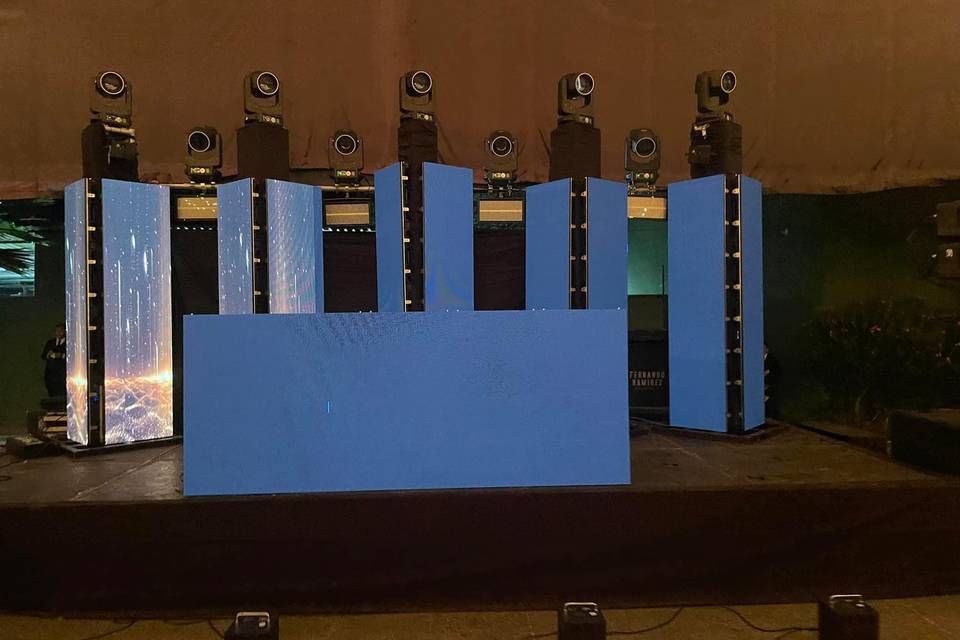 Montaje con pantalla