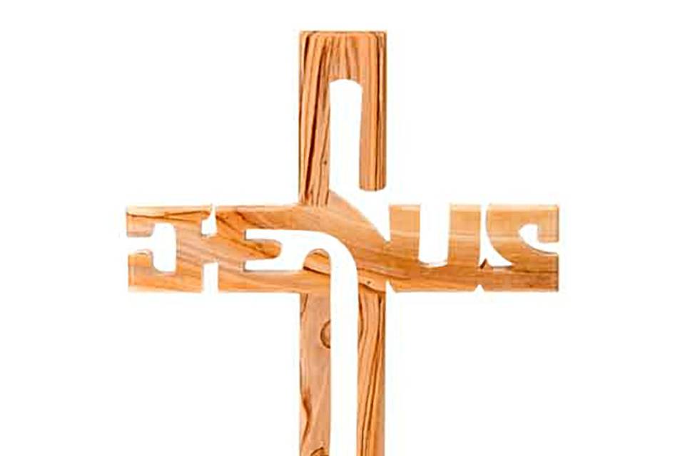 Cruz Jesús de madera