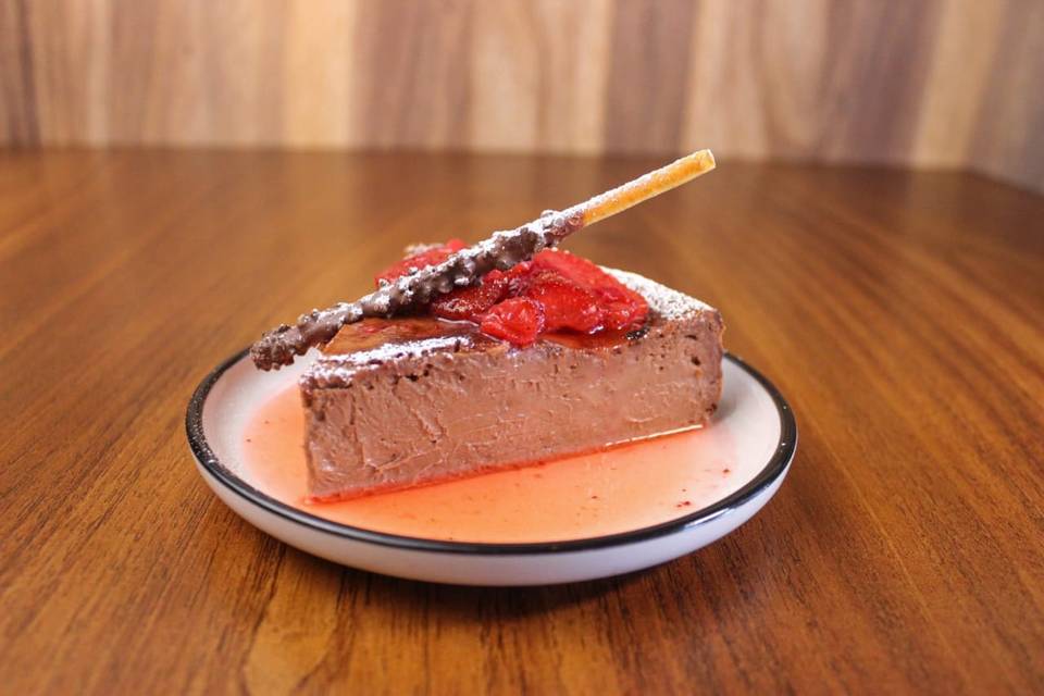 Pastel de chocolate y tamarindo