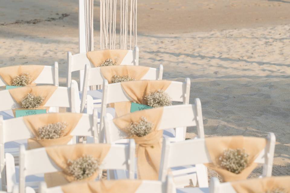 Ceremonia frente al mar