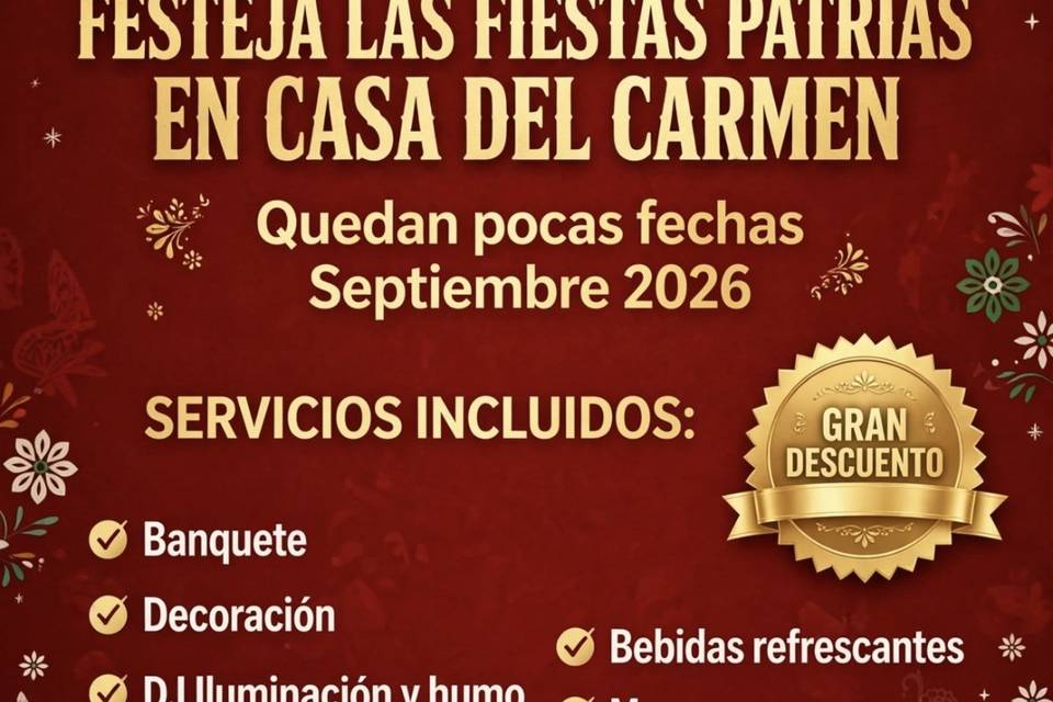 Celebra en septiembre con prom