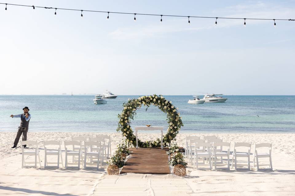 Ceremonia en la playa