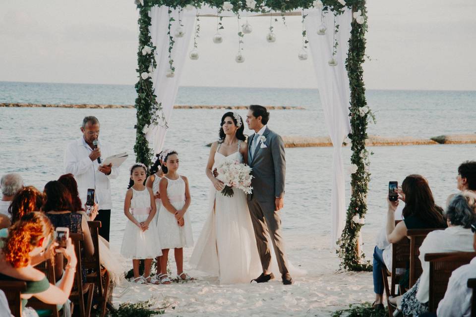 Boda en playa del carmen