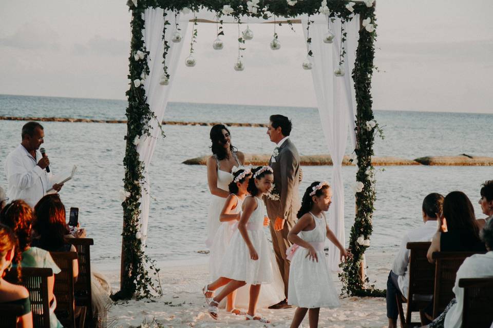 Boda en playa del carmen