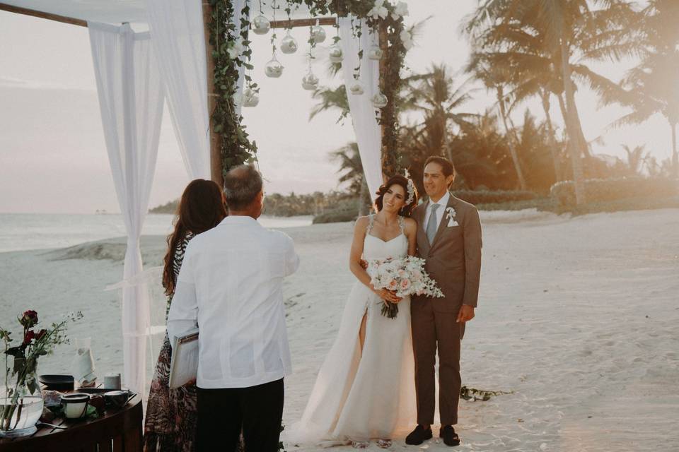 Boda en playa del carmen