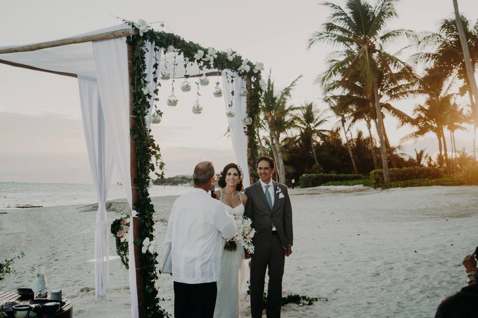 Boda en playa del carmen