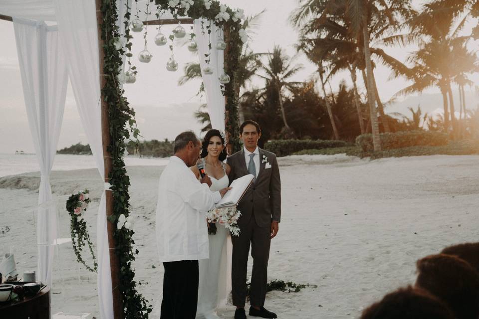 Boda en playa del carmen