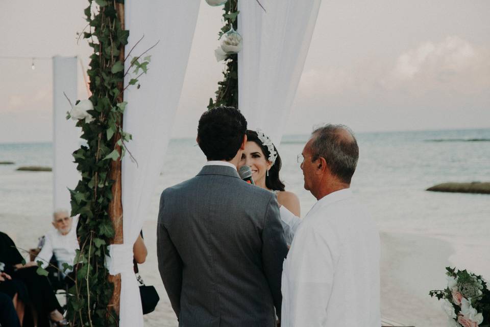 Boda en playa del carmen