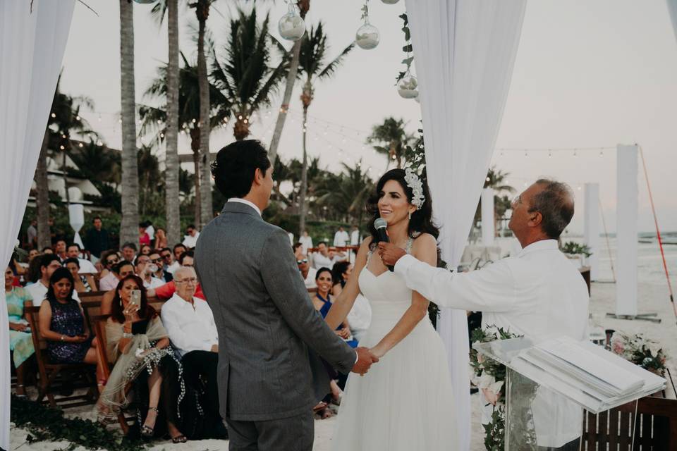 Boda en playa del carmen