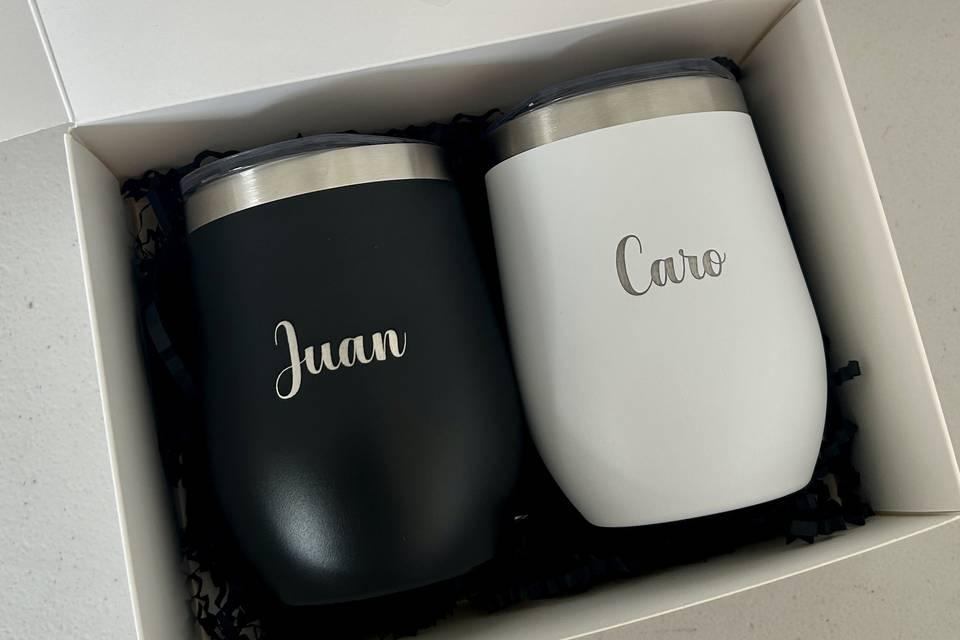 Set de 2 termos para padrinos