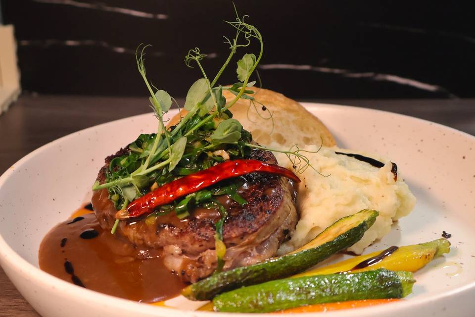 Filete en salsa de cafe