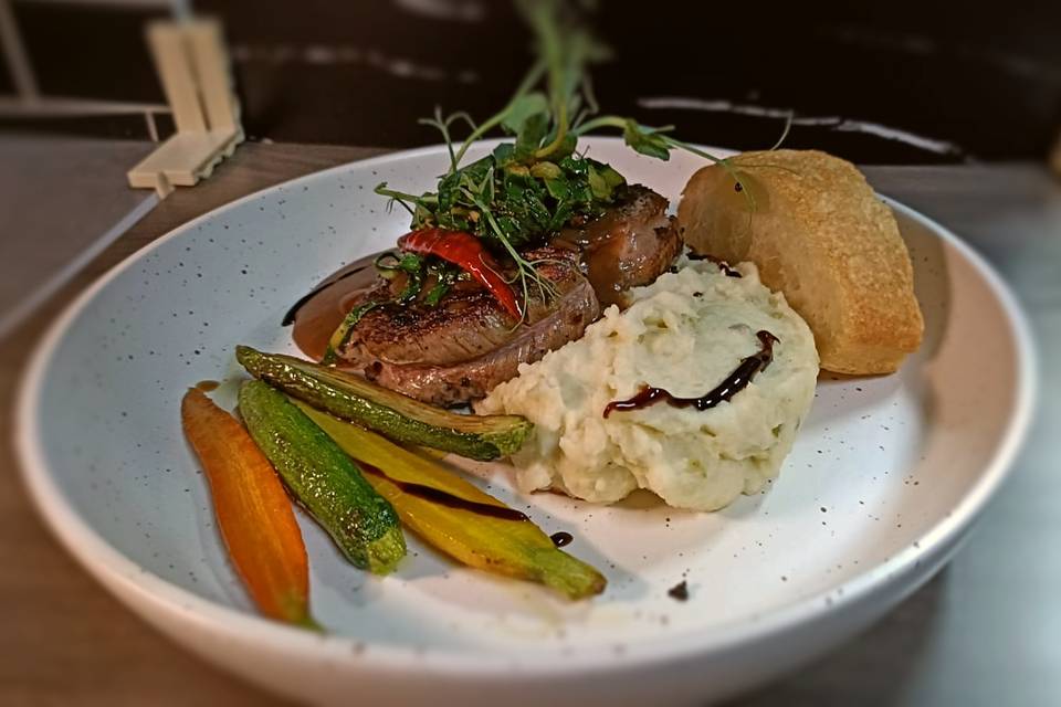 Filete en salsa de cafe