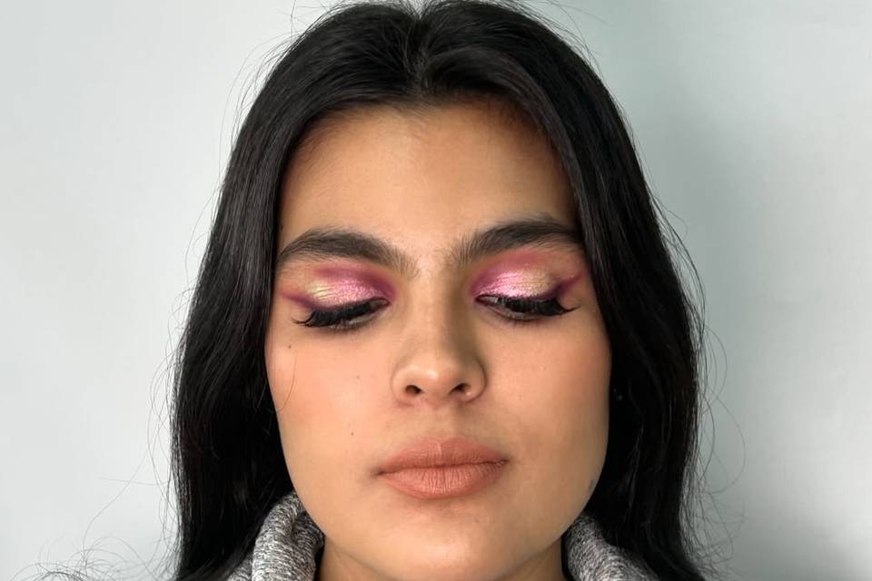 Make up en tonos rosados