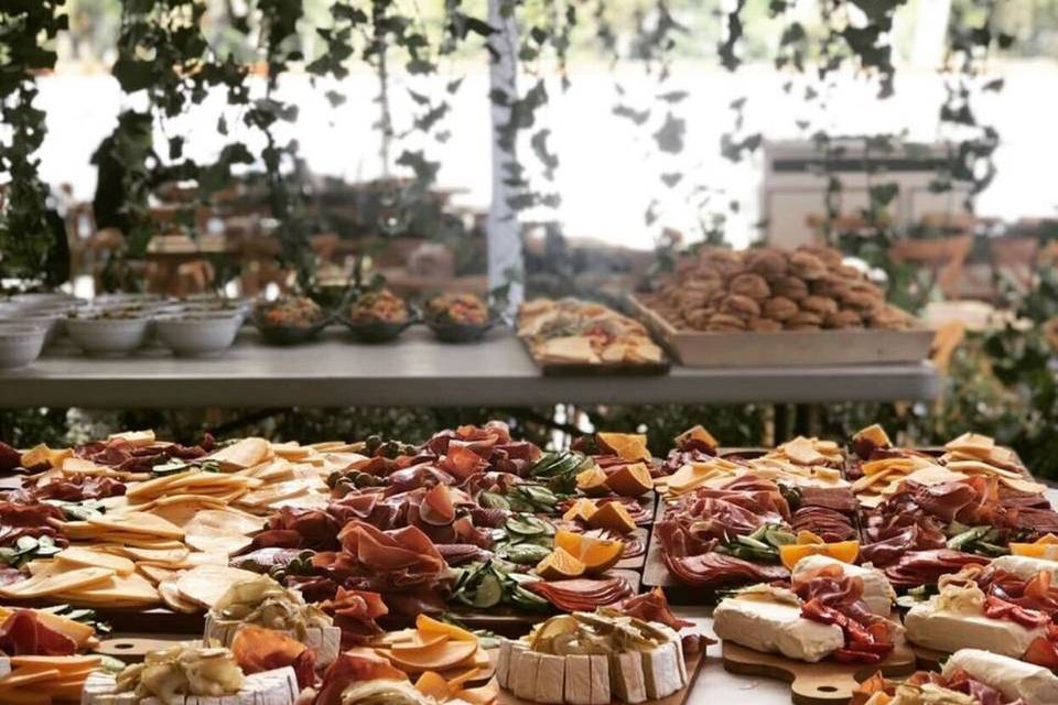 Tablas de quesos y fiambres