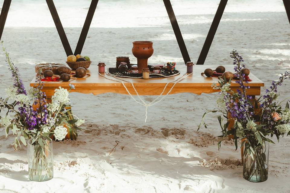 Arreglo de piso para gazebo