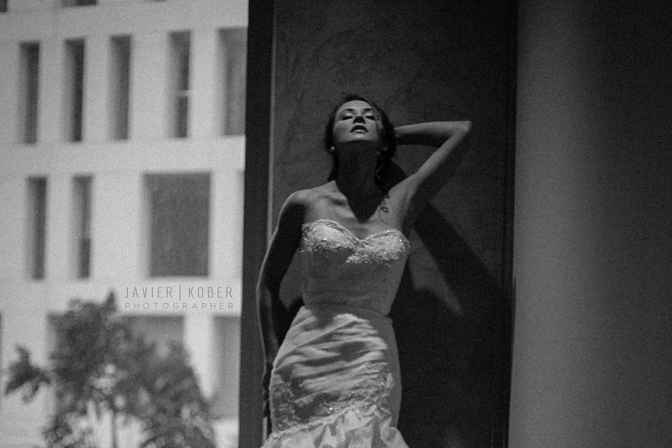 Novia blanco y negro