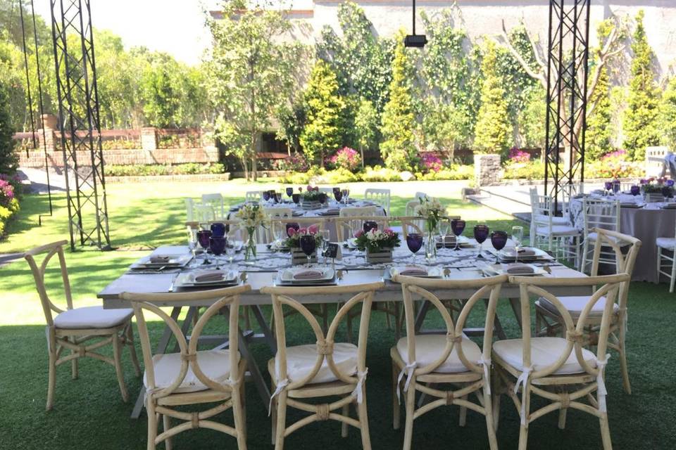 Evento en jardín