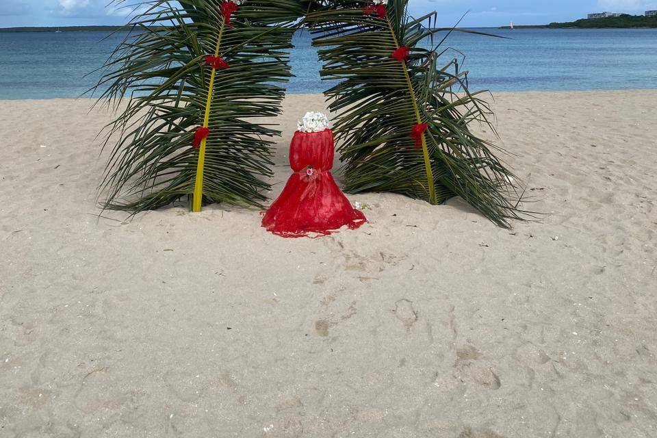 Set boda playa