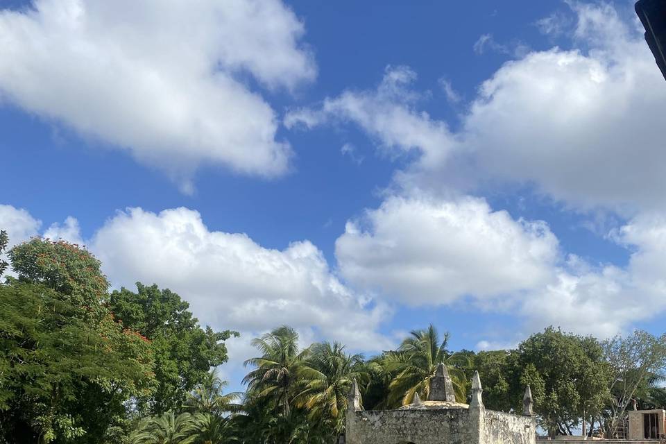 Hacienda con jardín