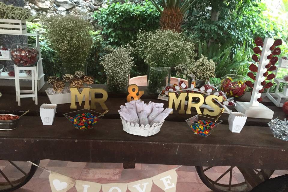 Mesa de dulces boda