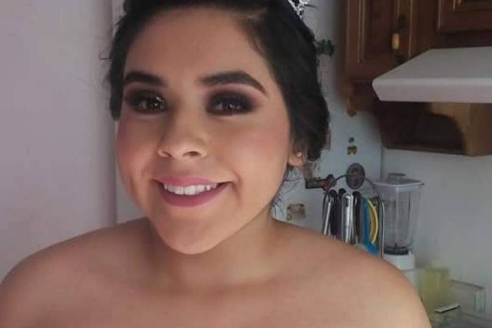 Maquillaje y peinado nupcial