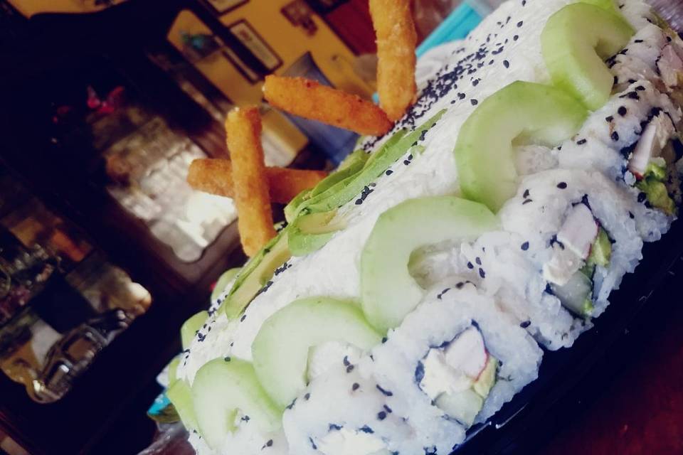 Pastel de sushi