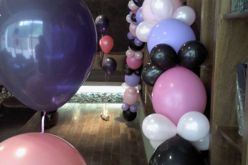 decoración con globos