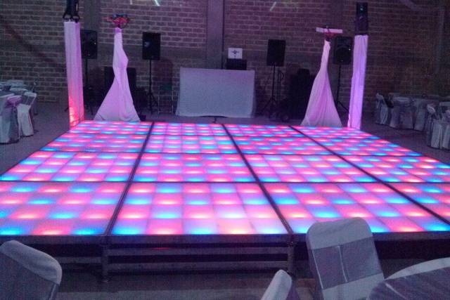 Pista iluminada