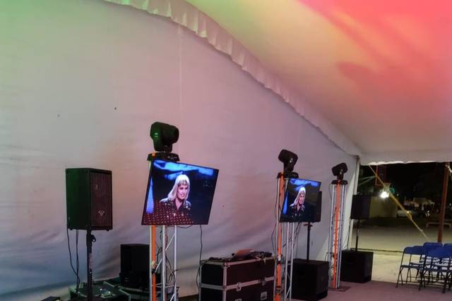 Equipo de sonido y pista led