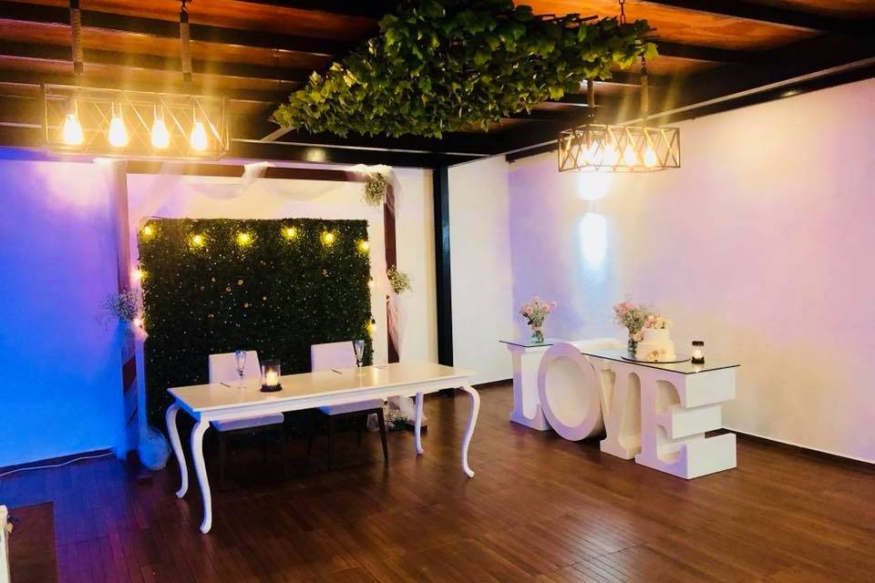 Mesa para novios