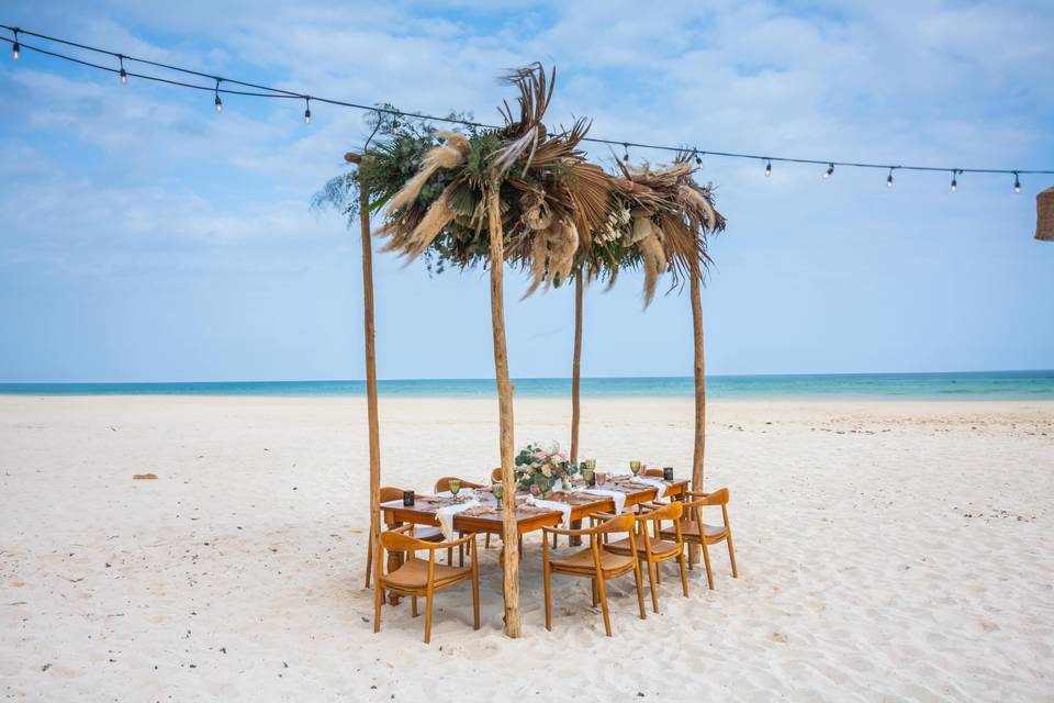 Beach Wedding Diner