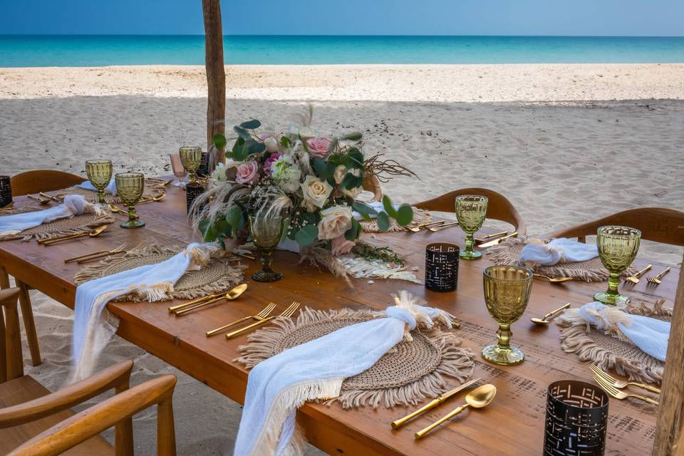 Beach Wedding Diner