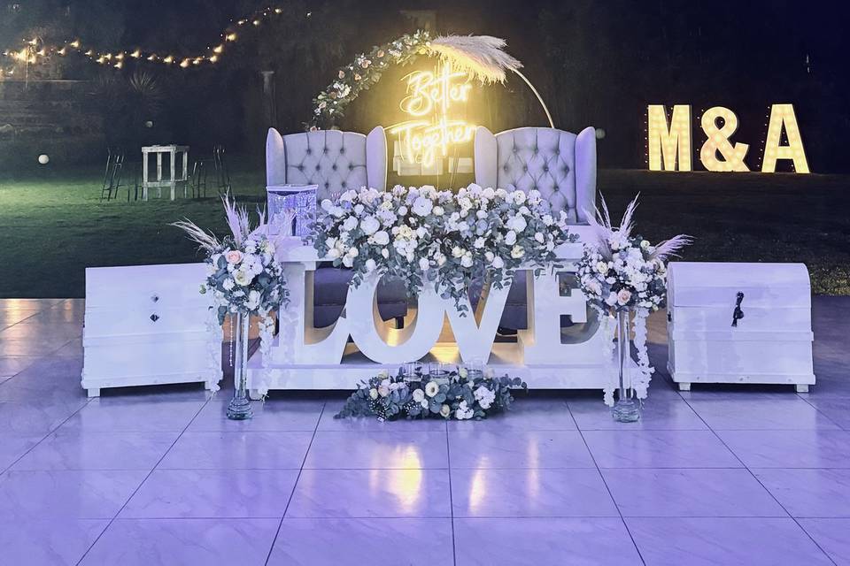 Mesa de novios