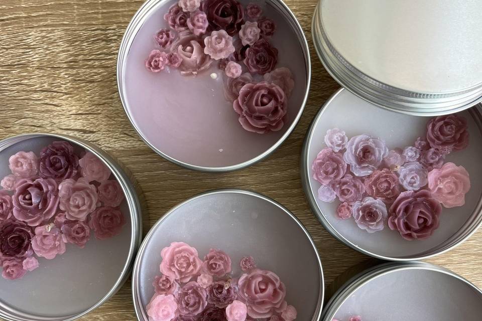 Velas en recipientes