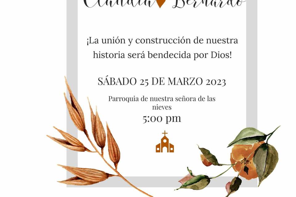 Invitación digital sencilla