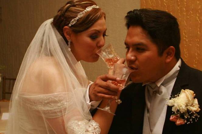 Brindis de los novios