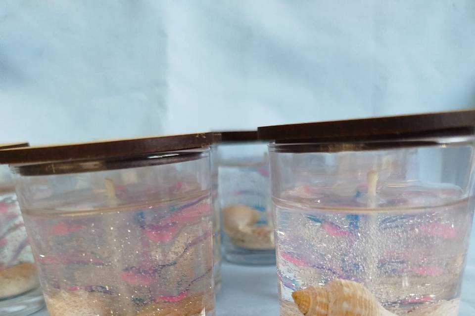 Velas con temática del mar