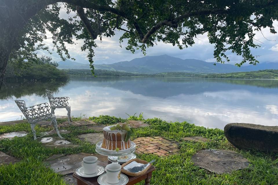 Vista a la presa