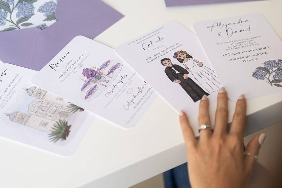 Invitaciones ilustradas