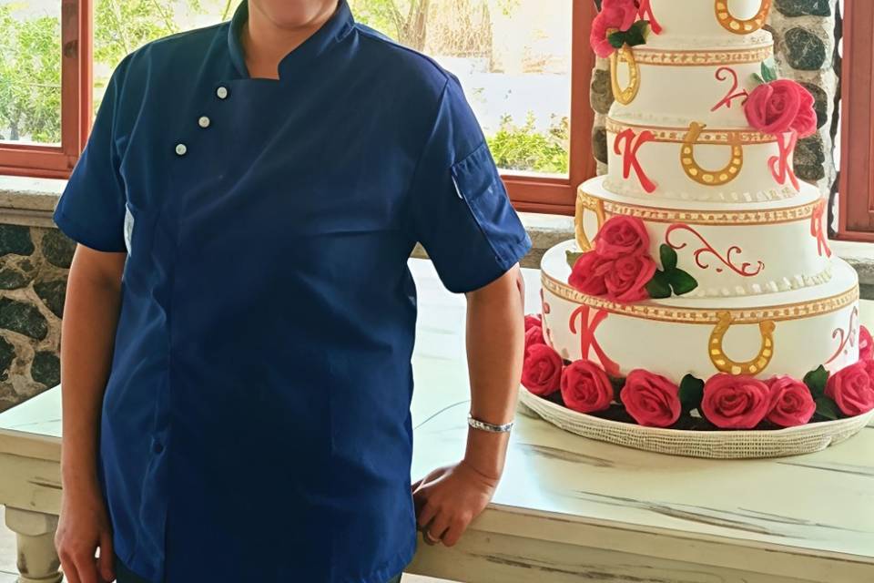 Pastel de estilo escal