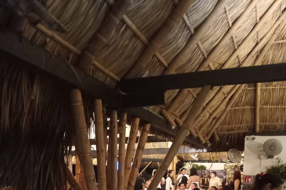 Comida en la terraza